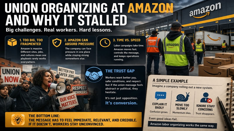 Why Organizers Think They Got Creamed by Amazon