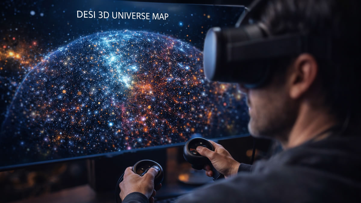 3D Universe Map: Load the 2026 DESI Survey on VR (1-Click Link)